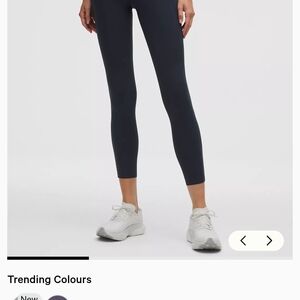 Lululemon Fast And Free Navy Tights Size 6
